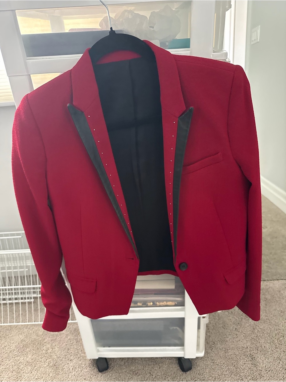 Kooples Blazer with Satin Trim